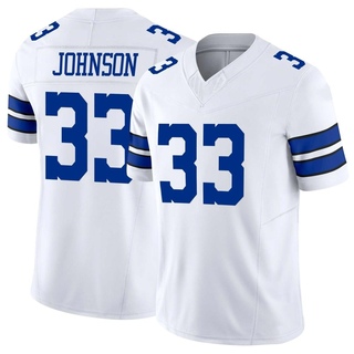 Limited Emany Johnson Men's Dallas Cowboys Vapor F.U.S.E. Jersey - White