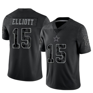 Limited Ezekiel Elliott Youth Dallas Cowboys Reflective Jersey - Black