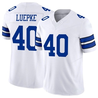 Limited Hunter Luepke Men's Dallas Cowboys Vapor F.U.S.E. Jersey - White