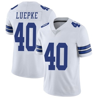 Limited Hunter Luepke Men's Dallas Cowboys Vapor Untouchable Jersey - White