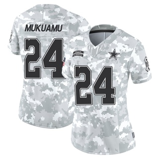 Limited Israel Mukuamu Women's Dallas Cowboys 2024 Salute to Service Jersey - Arctic Camo