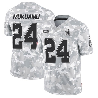 Limited Israel Mukuamu Youth Dallas Cowboys 2024 Salute to Service Jersey - Arctic Camo