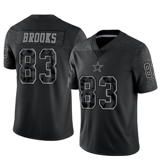 Limited Jalen Brooks Men's Dallas Cowboys Reflective Jersey - Black