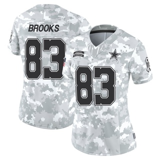 Limited Jalen Brooks Women's Dallas Cowboys 2024 Salute to Service Jersey - Arctic Camo