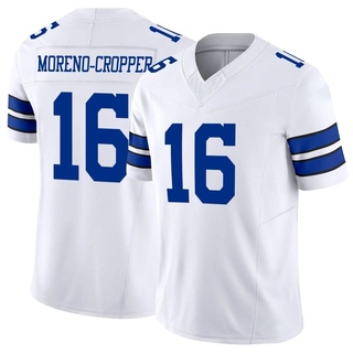 Limited Jalen Moreno-Cropper Men's Dallas Cowboys Vapor F.U.S.E. Jersey - White