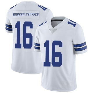 Limited Jalen Moreno-Cropper Men's Dallas Cowboys Vapor Untouchable Jersey - White