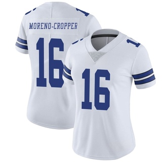 Limited Jalen Moreno-Cropper Women's Dallas Cowboys Vapor Untouchable Jersey - White