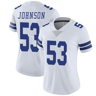 Limited Jason Johnson Women's Dallas Cowboys Vapor Untouchable Jersey - White