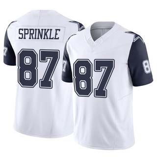 Limited Jeremy Sprinkle Men's Dallas Cowboys 2nd Alternate Vapor F.U.S.E. Jersey - White