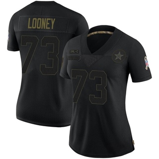 Limited Joe Looney Women's Dallas Cowboys 2020 Salute To Service Jersey - Black