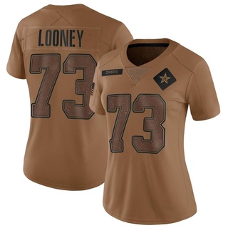 Limited Joe Looney Women's Dallas Cowboys 2023 Salute To Service Jersey - Brown