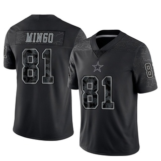 Limited Jonathan Mingo Men's Dallas Cowboys Reflective Jersey - Black