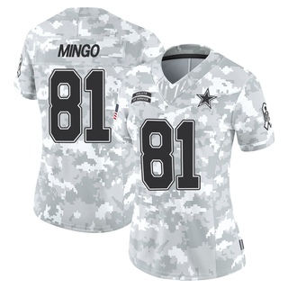 Limited Jonathan Mingo Women's Dallas Cowboys 2024 Salute to Service Jersey - Arctic Camo