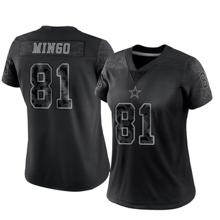 Limited Jonathan Mingo Women's Dallas Cowboys Reflective Jersey - Black