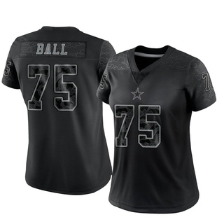 Limited Josh Ball Women's Dallas Cowboys Reflective Jersey - Black