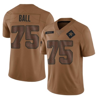 Limited Josh Ball Youth Dallas Cowboys 2023 Salute To Service Jersey - Brown