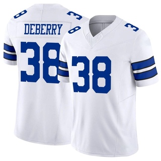 Limited Josh DeBerry Men's Dallas Cowboys Vapor F.U.S.E. Jersey - White