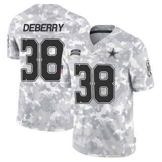 Limited Josh DeBerry Youth Dallas Cowboys 2024 Salute to Service Jersey - Arctic Camo