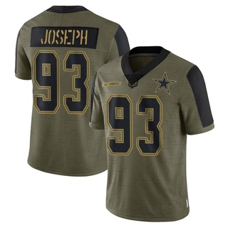 Limited Linval Joseph Men's Dallas Cowboys 2021 Salute To Service Jersey - Olive