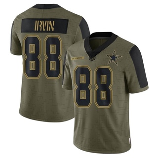 Limited Michael Irvin Youth Dallas Cowboys 2021 Salute To Service Jersey - Olive