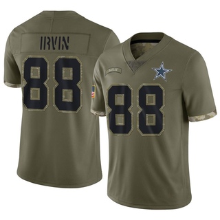 Limited Michael Irvin Youth Dallas Cowboys 2022 Salute To Service Jersey - Olive