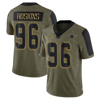 Limited Phil Hoskins Men's Dallas Cowboys 2021 Salute To Service Jersey - Olive