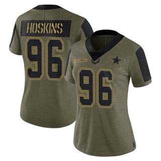 Limited Phil Hoskins Women's Dallas Cowboys 2021 Salute To Service Jersey - Olive