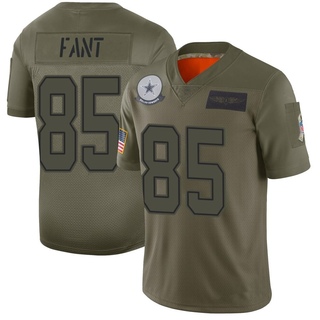 Limited Princeton Fant Youth Dallas Cowboys 2019 Salute to Service Jersey - Camo