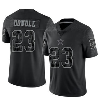 Limited Rico Dowdle Youth Dallas Cowboys Reflective Jersey - Black