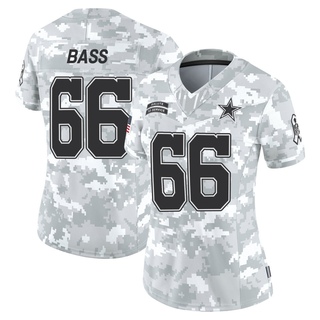 Limited T.J. Bass Women's Dallas Cowboys 2024 Salute to Service Jersey - Arctic Camo