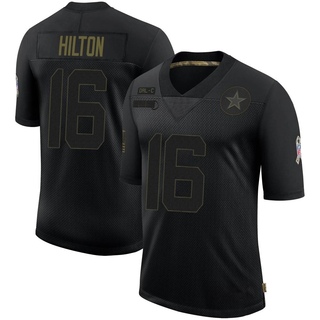 Limited T.Y. Hilton Men's Dallas Cowboys 2020 Salute To Service Jersey - Black