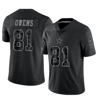 Limited Terrell Owens Men's Dallas Cowboys Reflective Jersey - Black