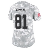 Limited Terrell Owens Women's Dallas Cowboys 2024 Salute to Service Jersey - Arctic Camo