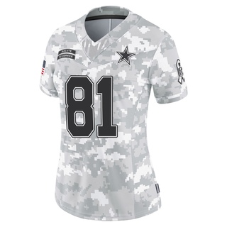 Limited Terrell Owens Women's Dallas Cowboys 2024 Salute to Service Jersey - Arctic Camo