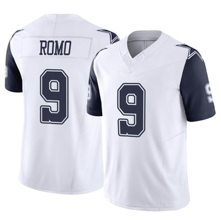 Limited Tony Romo Men's Dallas Cowboys 2nd Alternate Vapor F.U.S.E. Jersey - White