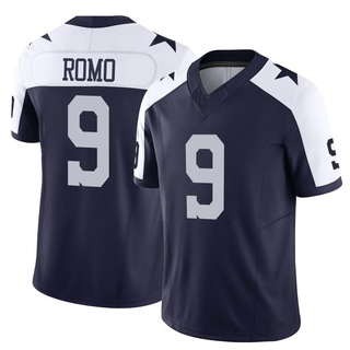 Limited Tony Romo Men's Dallas Cowboys Alternate Vapor F.U.S.E. Jersey - Navy