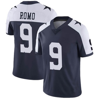 Limited Tony Romo Men's Dallas Cowboys Alternate Vapor Untouchable Jersey - Navy