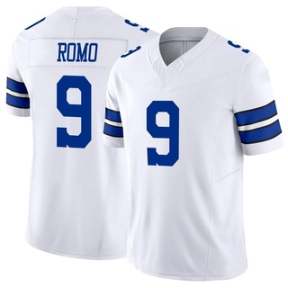 Limited Tony Romo Men's Dallas Cowboys Vapor F.U.S.E. Jersey - White