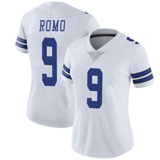 Limited Tony Romo Women's Dallas Cowboys Vapor Untouchable Jersey - White