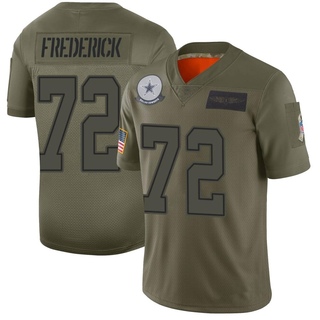 Limited Travis Frederick Men's Dallas Cowboys 2019 Salute to Service Jersey - Camo