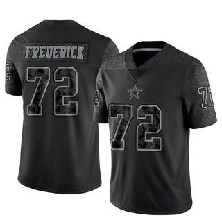 Limited Travis Frederick Men's Dallas Cowboys Reflective Jersey - Black