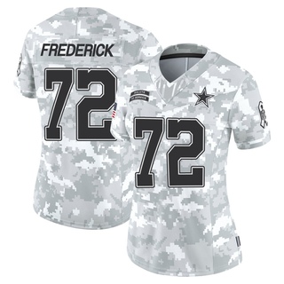 Limited Travis Frederick Women's Dallas Cowboys 2024 Salute to Service Jersey - Arctic Camo