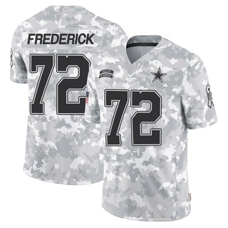 Limited Travis Frederick Youth Dallas Cowboys 2024 Salute to Service Jersey - Arctic Camo